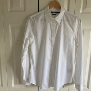 Lauren Ralph Lauren Non-Iron Button Up Shirt size L White